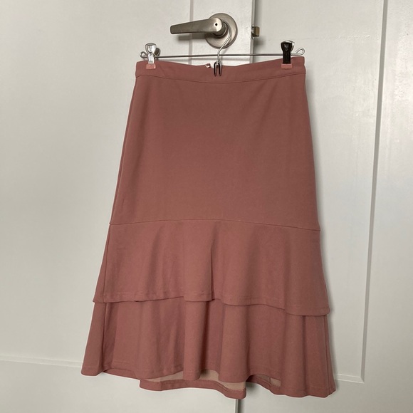 Jessakae mauve fit and flare midi skirt, small - Picture 1 of 3